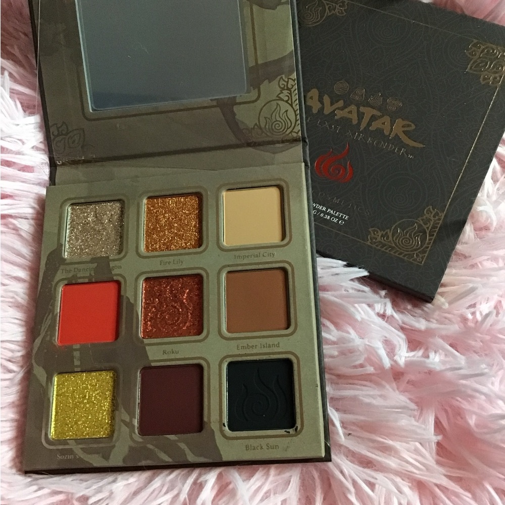 New Lethal Cosmetics Avatar The Last Air Bender Fire Eye Shadow Palette In Box